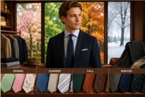 Choose Tie Fabrics That Match the Season